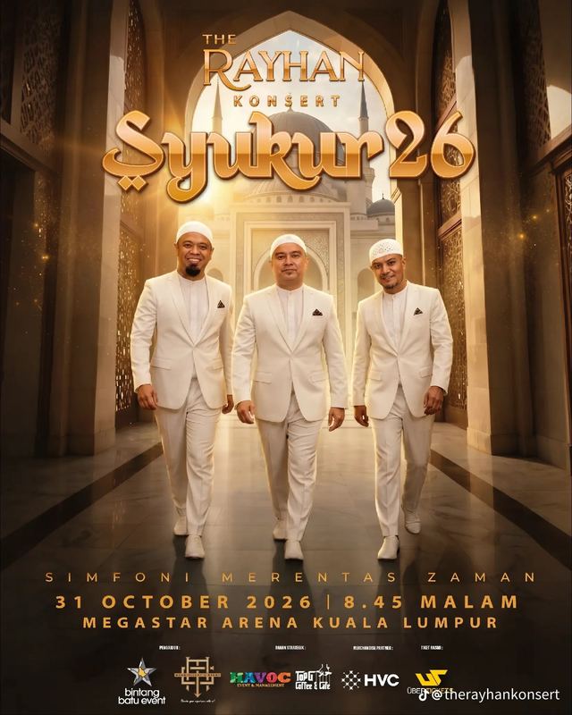 Poster rasmi The Rayhan Konsert Syukur 26